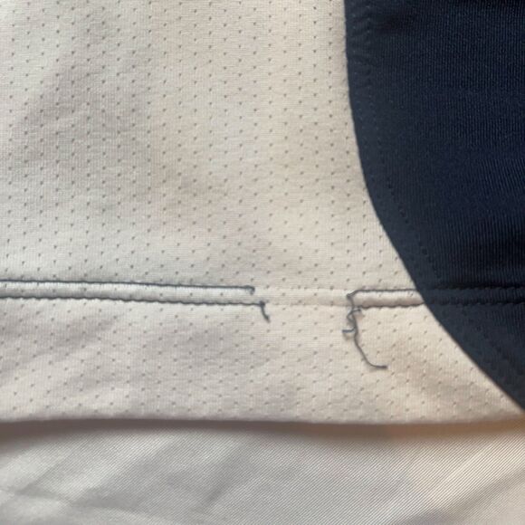 Nike Golf Polo Mens Sz XXL 2XL White Block Stripe Blue Orange Red Dri-Fit Preppy - Picture 5 of 6